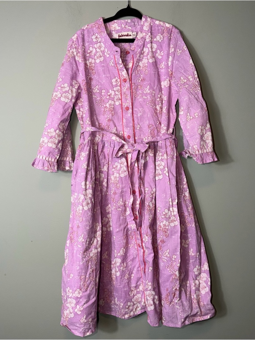 Fabindia Girls Shirt Dress Size 8- 10Y
100%‎ Cotton Made in India